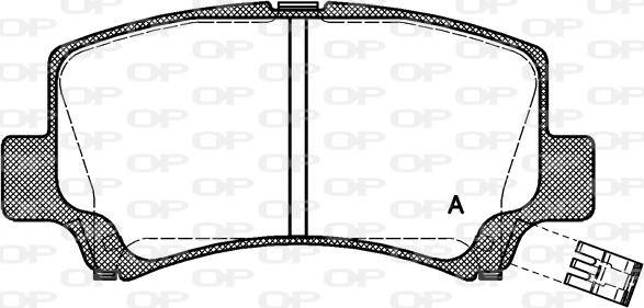 Open Parts BPA0710.02 - Гальмівні колодки, дискові гальма autozip.com.ua