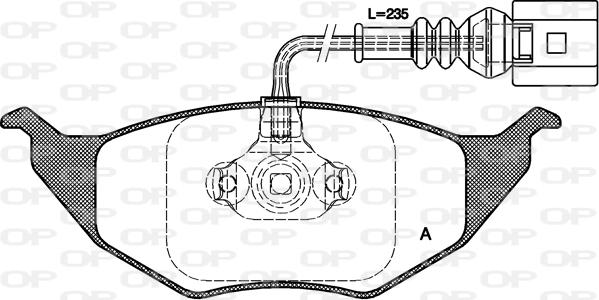 Open Parts BPA0718.11 - Гальмівні колодки, дискові гальма autozip.com.ua