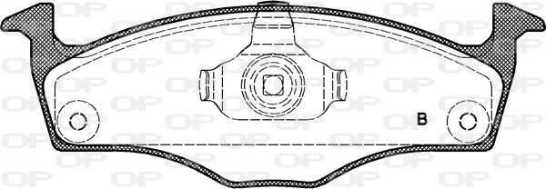 Open Parts BPA0718.11 - Гальмівні колодки, дискові гальма autozip.com.ua