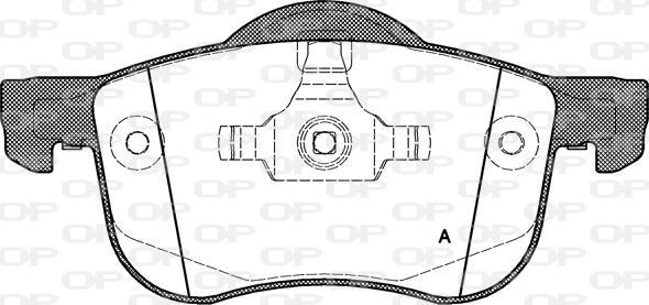 Open Parts BPA0713.00 - Гальмівні колодки, дискові гальма autozip.com.ua