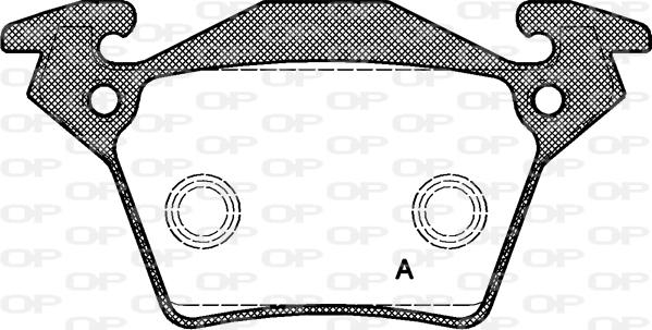 Open Parts BPA0717.00 - Гальмівні колодки, дискові гальма autozip.com.ua