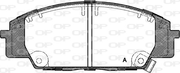 Open Parts BPA0735.02 - Гальмівні колодки, дискові гальма autozip.com.ua