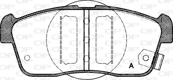 Open Parts BPA0724.02 - Гальмівні колодки, дискові гальма autozip.com.ua