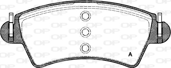 Open Parts BPA0726.10 - Гальмівні колодки, дискові гальма autozip.com.ua