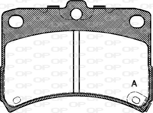 Open Parts BPA0723.02 - Гальмівні колодки, дискові гальма autozip.com.ua