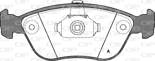 Open Parts BPA0722.00 - Гальмівні колодки, дискові гальма autozip.com.ua