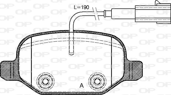 Open Parts BPA0727.02 - Гальмівні колодки, дискові гальма autozip.com.ua