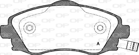 Open Parts BPA0774.02 - Гальмівні колодки, дискові гальма autozip.com.ua