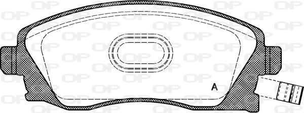 Open Parts BPA0774.12 - Гальмівні колодки, дискові гальма autozip.com.ua