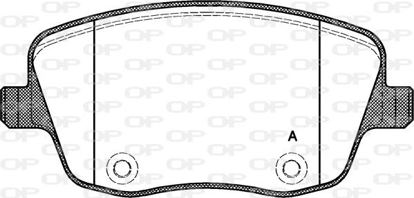 Open Parts BPA0775.00 - Гальмівні колодки, дискові гальма autozip.com.ua