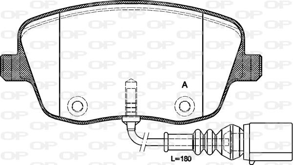 Open Parts BPA0775.01 - Гальмівні колодки, дискові гальма autozip.com.ua