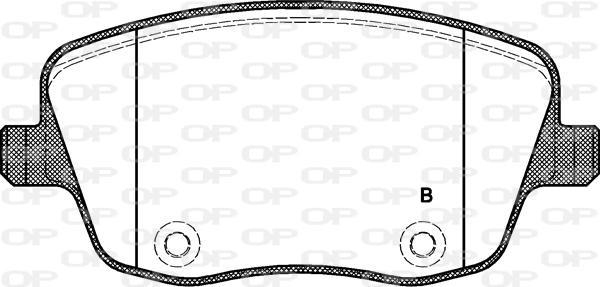 Open Parts BPA0775.01 - Гальмівні колодки, дискові гальма autozip.com.ua