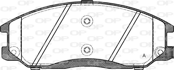 Open Parts BPA0771.02 - Гальмівні колодки, дискові гальма autozip.com.ua