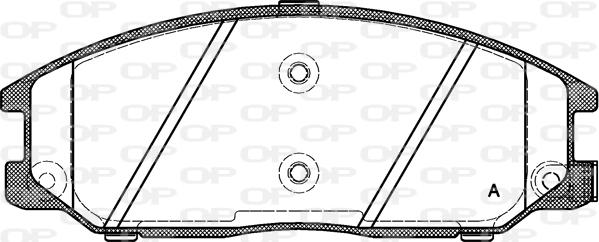 Open Parts BPA0771.12 - Гальмівні колодки, дискові гальма autozip.com.ua