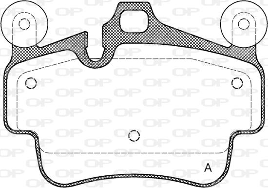 Open Parts BPA0773.20 - Гальмівні колодки, дискові гальма autozip.com.ua