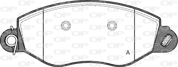 Open Parts BPA0772.12 - Гальмівні колодки, дискові гальма autozip.com.ua