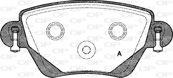 Open Parts BPA0777.00 - Гальмівні колодки, дискові гальма autozip.com.ua