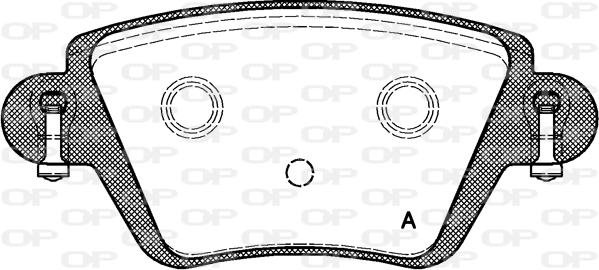 Open Parts BPA0777.10 - Гальмівні колодки, дискові гальма autozip.com.ua