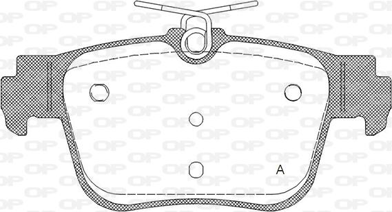 Open Parts BPA1945.00 - Гальмівні колодки, дискові гальма autozip.com.ua