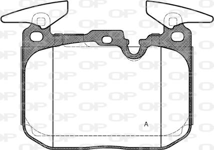 Open Parts BPA1491.00 - Гальмівні колодки, дискові гальма autozip.com.ua