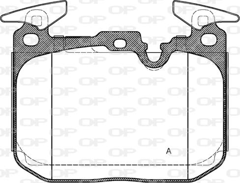 Open Parts BPA1491.10 - Гальмівні колодки, дискові гальма autozip.com.ua