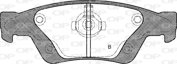 Open Parts BPA1446.02 - Гальмівні колодки, дискові гальма autozip.com.ua