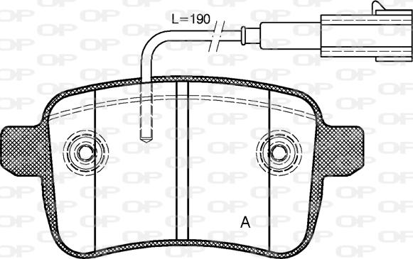 Open Parts BPA1450.02 - Гальмівні колодки, дискові гальма autozip.com.ua