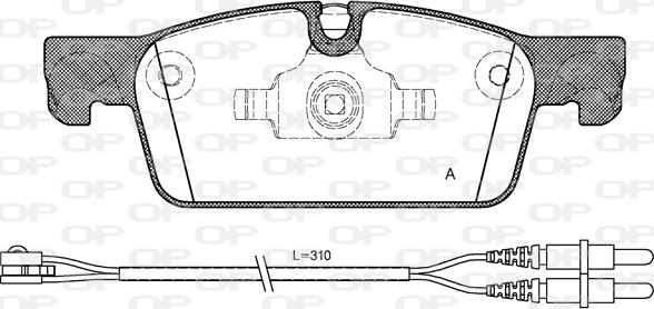 Open Parts BPA1461.01 - Гальмівні колодки, дискові гальма autozip.com.ua