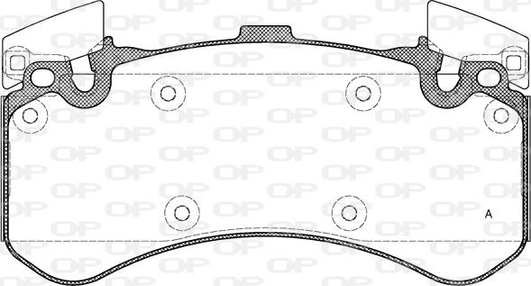 Open Parts BPA1463.00 - Гальмівні колодки, дискові гальма autozip.com.ua