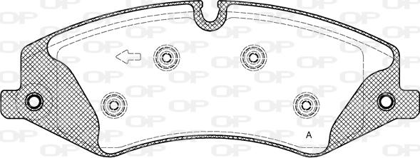 Open Parts BPA1409.10 - Гальмівні колодки, дискові гальма autozip.com.ua