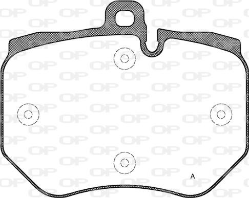 Open Parts BPA1400.00 - Гальмівні колодки, дискові гальма autozip.com.ua