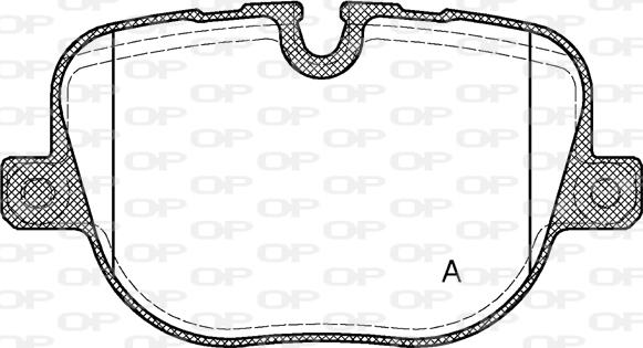 Open Parts BPA1408.00 - Гальмівні колодки, дискові гальма autozip.com.ua