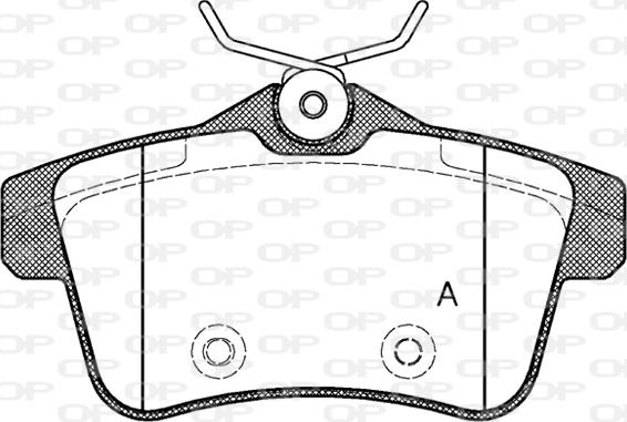 Open Parts BPA1418.00 - Гальмівні колодки, дискові гальма autozip.com.ua