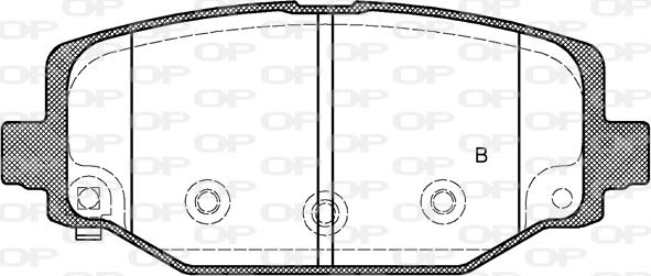 Open Parts BPA1483.04 - Гальмівні колодки, дискові гальма autozip.com.ua