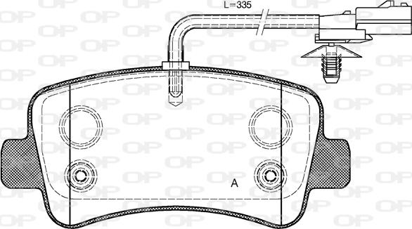 Open Parts BPA1439.01 - Гальмівні колодки, дискові гальма autozip.com.ua