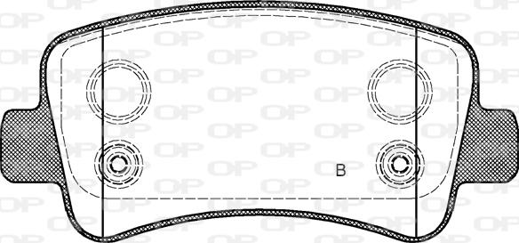 Open Parts BPA1439.01 - Гальмівні колодки, дискові гальма autozip.com.ua