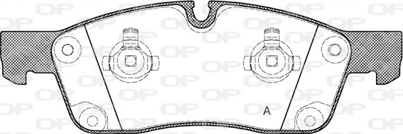 Open Parts BPA1430.10 - Гальмівні колодки, дискові гальма autozip.com.ua