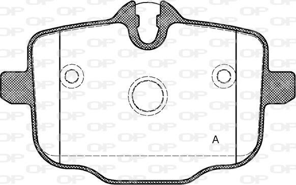 Open Parts BPA1433.00 - Гальмівні колодки, дискові гальма autozip.com.ua