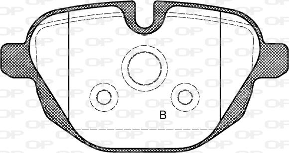 Open Parts BPA1421.00 - Гальмівні колодки, дискові гальма autozip.com.ua