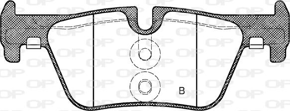 Open Parts BPA1476.00 - Гальмівні колодки, дискові гальма autozip.com.ua