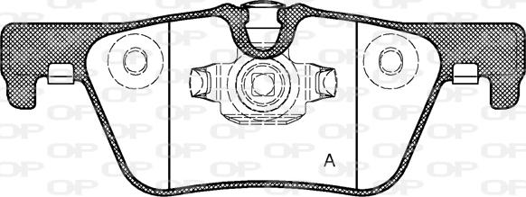 Open Parts BPA1476.00 - Гальмівні колодки, дискові гальма autozip.com.ua