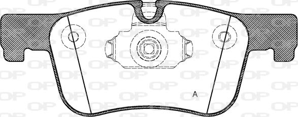 Open Parts BPA1478.00 - Гальмівні колодки, дискові гальма autozip.com.ua