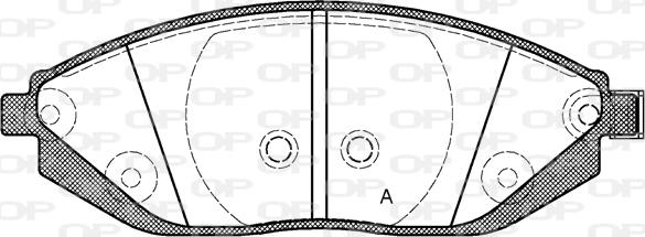 Open Parts BPA1472.02 - Гальмівні колодки, дискові гальма autozip.com.ua