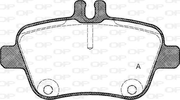 Open Parts BPA1477.00 - Гальмівні колодки, дискові гальма autozip.com.ua