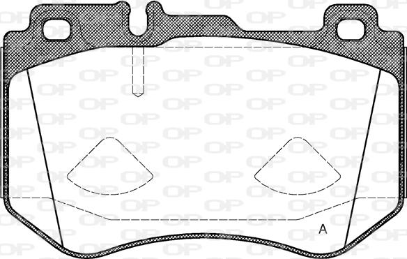 Open Parts BPA1591.00 - Гальмівні колодки, дискові гальма autozip.com.ua