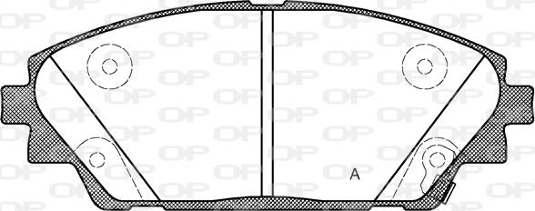 Open Parts BPA1569.02 - Гальмівні колодки, дискові гальма autozip.com.ua