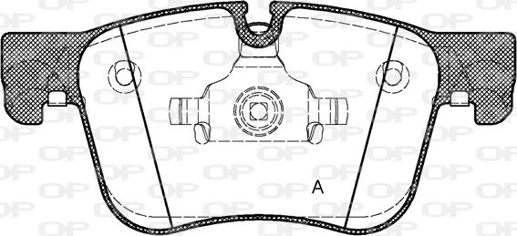 Open Parts BPA1560.00 - Гальмівні колодки, дискові гальма autozip.com.ua