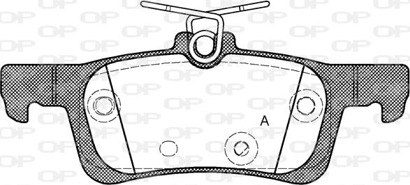 Open Parts BPA1563.00 - Гальмівні колодки, дискові гальма autozip.com.ua