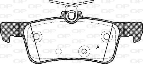 Open Parts BPA1563.10 - Гальмівні колодки, дискові гальма autozip.com.ua