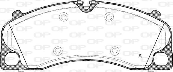 Open Parts BPA1509.00 - Гальмівні колодки, дискові гальма autozip.com.ua